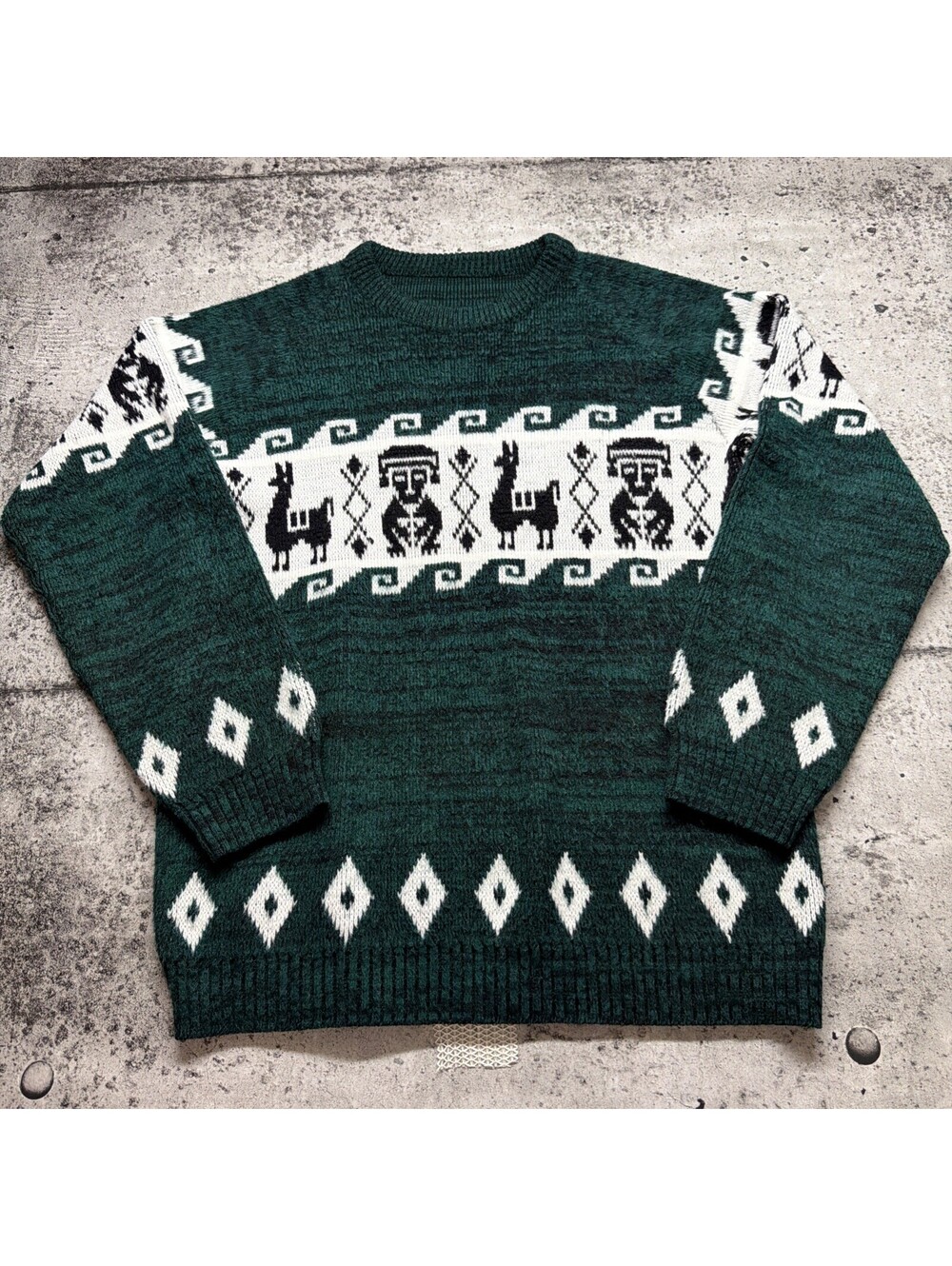 Alpaca Sweater Pullover Peruvian Andean Style Sz L? READ